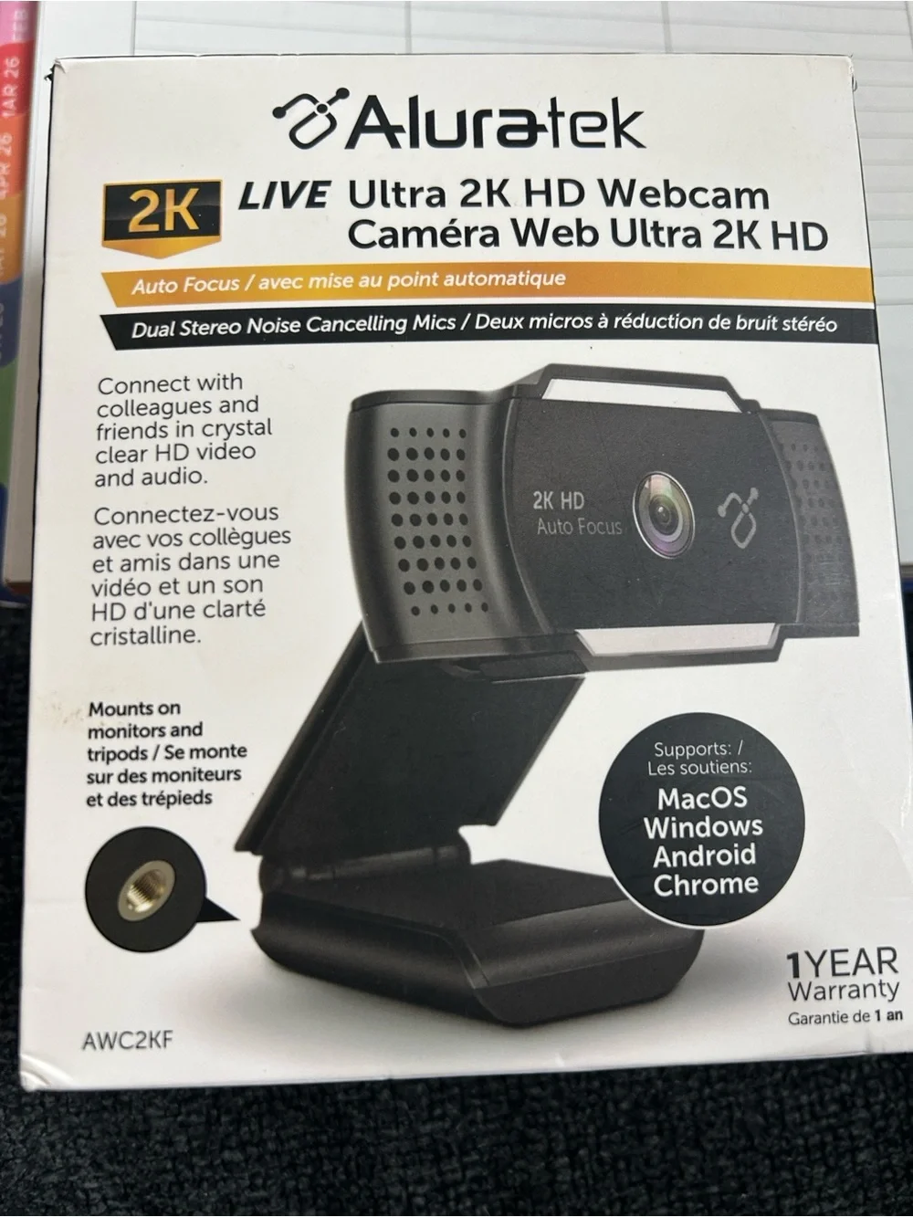 Live Ultra 2K HD Webcam - Black